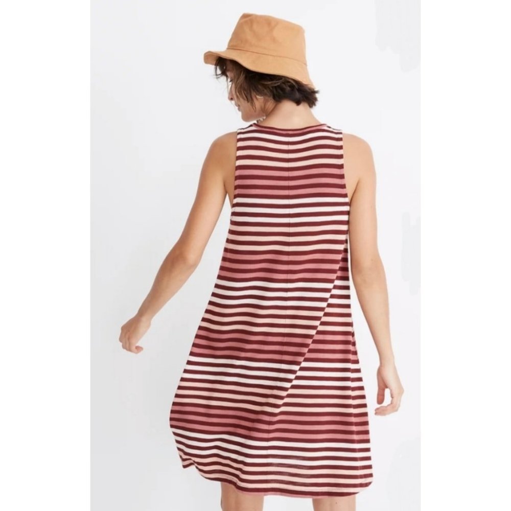 MADEWELL Tank Dress in Sulley Stripe - Picture 3 of 6